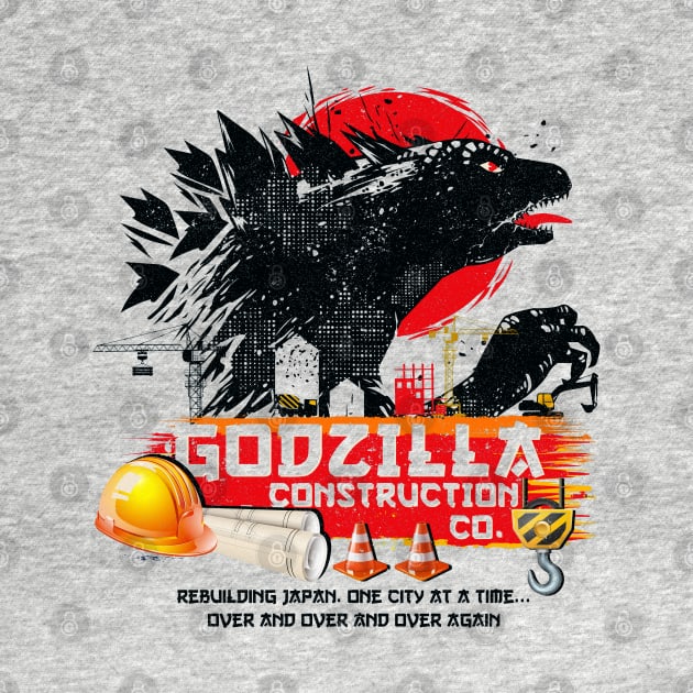 Godzilla Construction Company by Alema Art